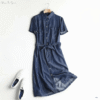 Denim Belted Shirt Dress - Padronn