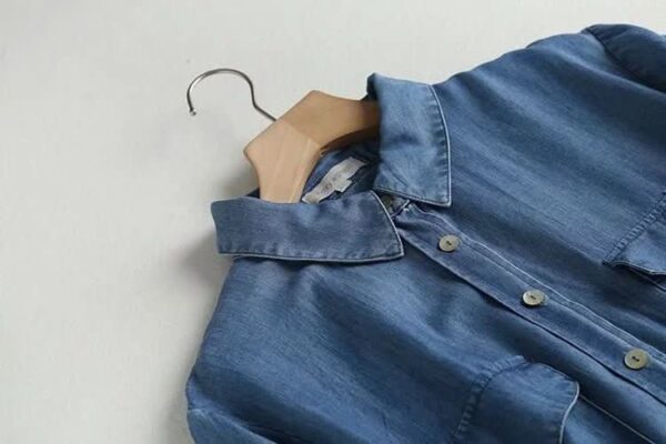 Denim Belted Shirt Dress - Padronn