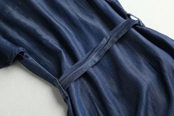 Denim Belted Shirt Dress - Padronn