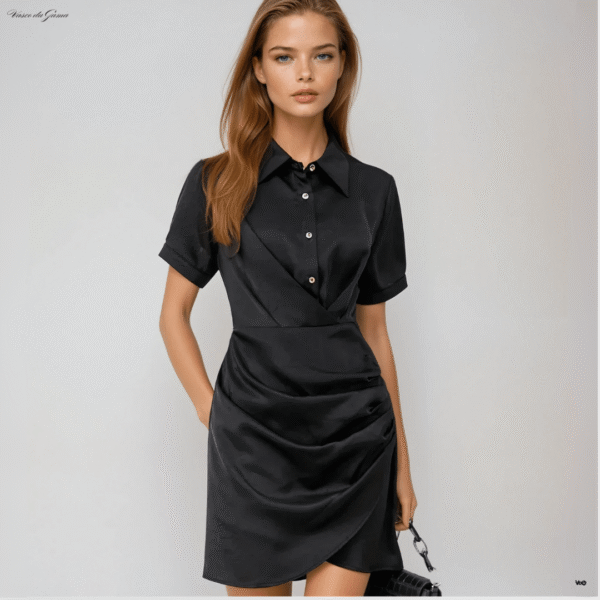 Isadora Satin Tie Dress - Padronn
