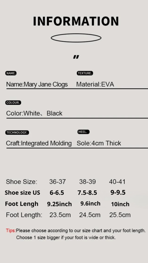 Mary Jane Clog - Padronn