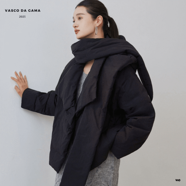 Scarfinity Short Down Coat - Padronn