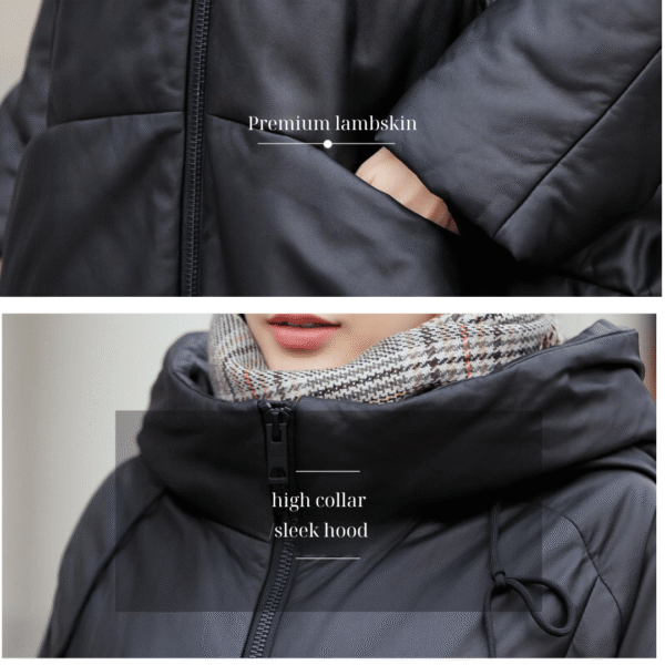 Urban Icon Hooded Leather Jacket - Padronn