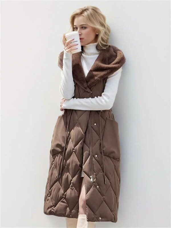 Velora Fur Trimmed Vest - Padronn