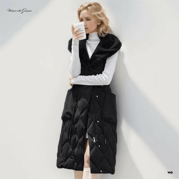 Velora Fur Trimmed Vest - Padronn