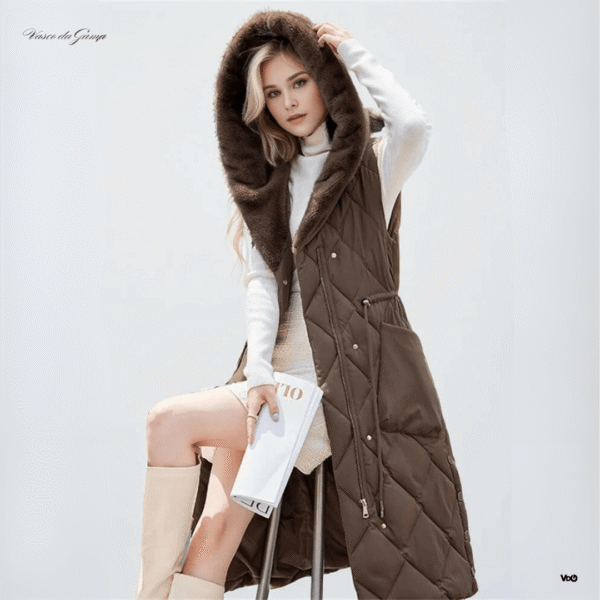 Velora Fur Trimmed Vest - Padronn