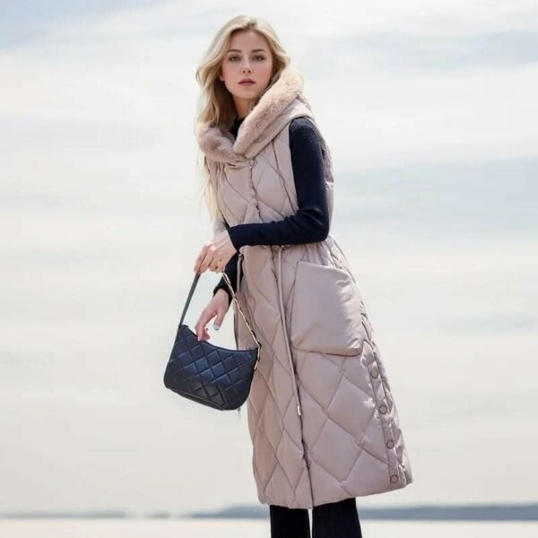 Velora Fur Trimmed Vest - Padronn