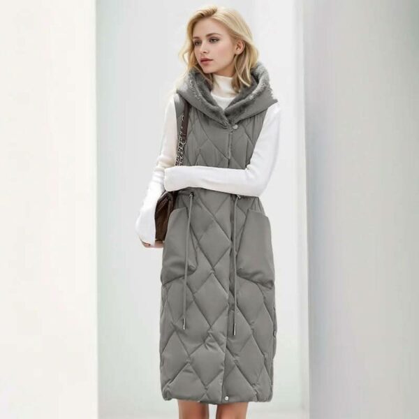 Velora Fur Trimmed Vest - Padronn