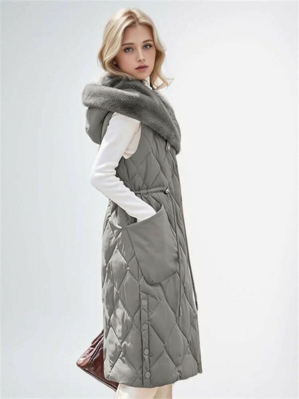 Velora Fur Trimmed Vest - Padronn